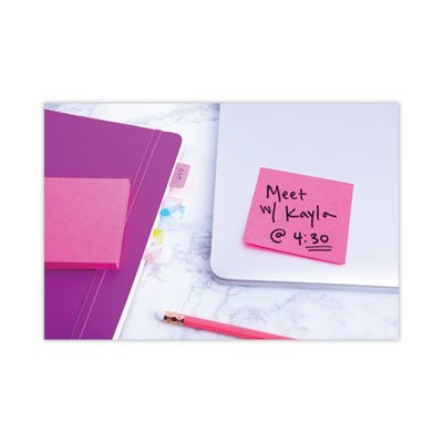 POST-IT NOTES CUBE, 3" x 3", ULTRA, Pink Wave, 390-Sheets
